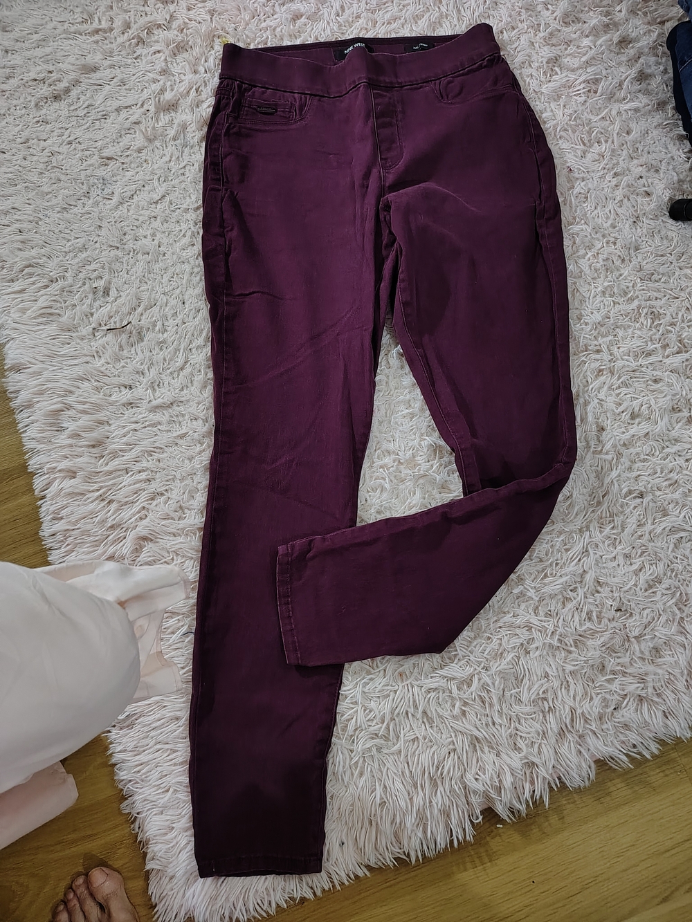 Nine West Pull On Skinny Ponte Pants Size 10